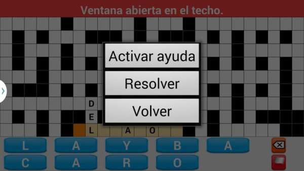 Crosswords spanish screenshot 2
