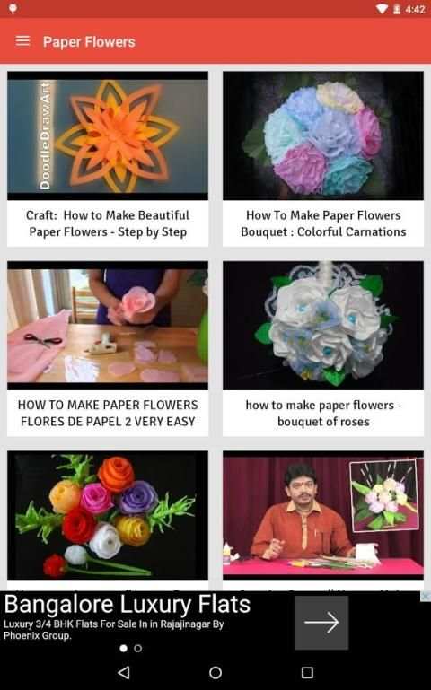 How to make paper flowers скриншот 7