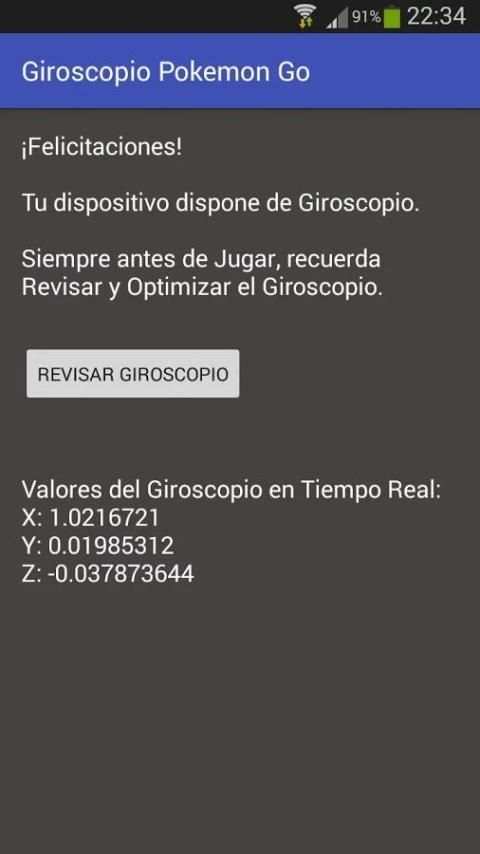 Giroscopio Pokémon Go screenshot 2