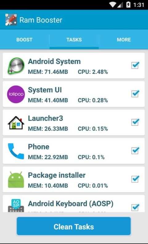 RAM Booster 2015 3 تصوير الشاشة