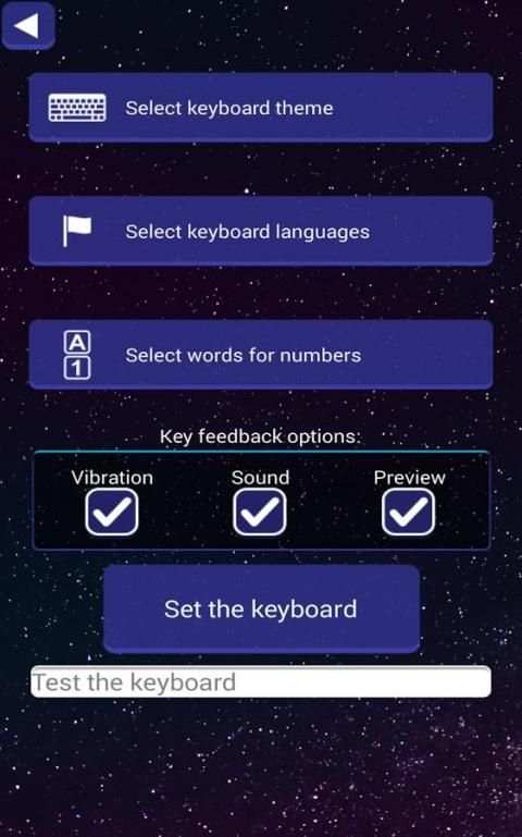 Starry Sky Keyboard Changer screenshot 2