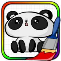 Animals Anime Coloring Book