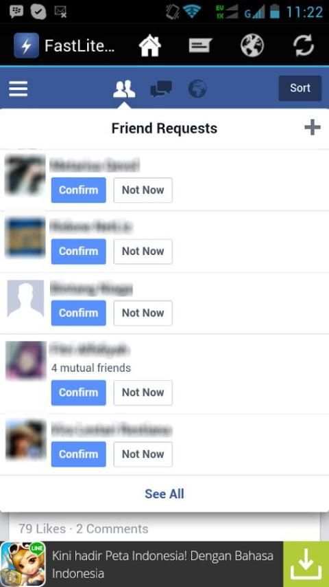 FastLite For Facebook screenshot 1