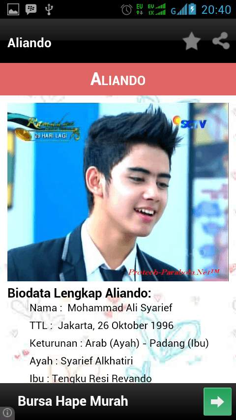 Biodata Pemain GGS 2 تصوير الشاشة
