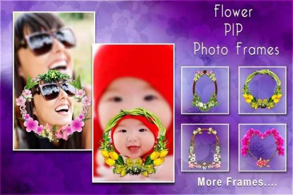 Flower PIP Photo frames स्क्रीनशॉट 2