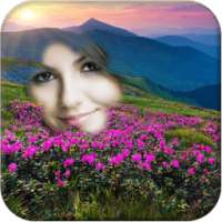 Mountain Flower Photo Frame on 9Apps