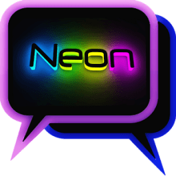 ikon Dual BBM Tema Neon Transparan