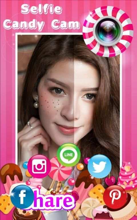 Selfie Candy Cam 4 تصوير الشاشة