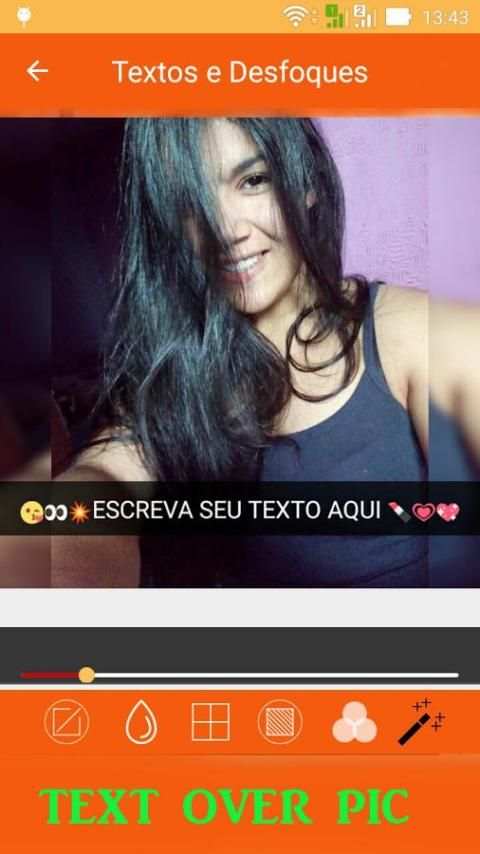 Desfocar Fundo e Carinhas Snap screenshot 2
