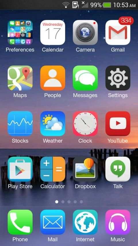OS Launcher X Pretty 5 تصوير الشاشة