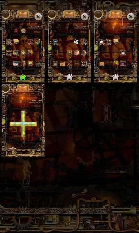 Steampunk Go Launcher Ex Theme скриншот 4