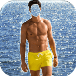 رجل ملابس السباحة تحرير الصور أيقونة