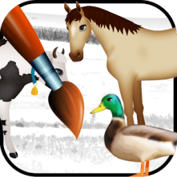 farm coloring pages games icon