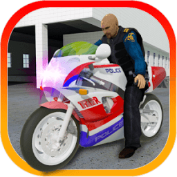 Police Traffic Bike 3D icon