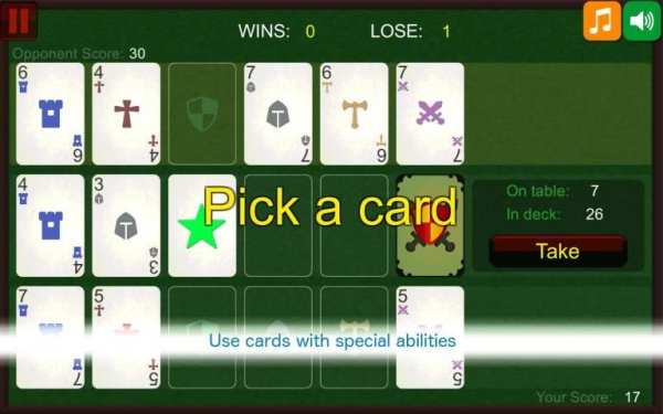 Cards Mini-game 1 تصوير الشاشة