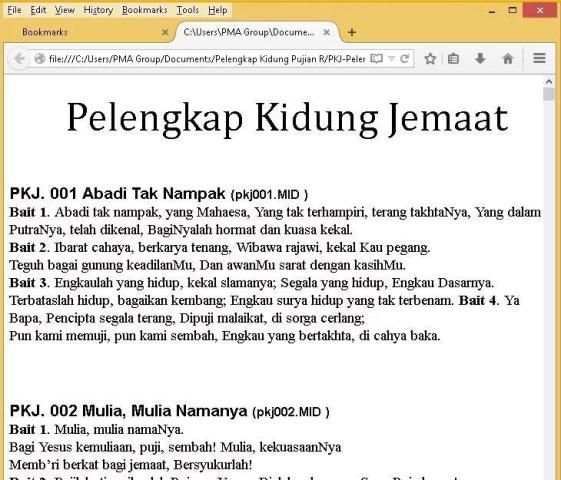 Pelengkap Kidung Jemaat screenshot 1