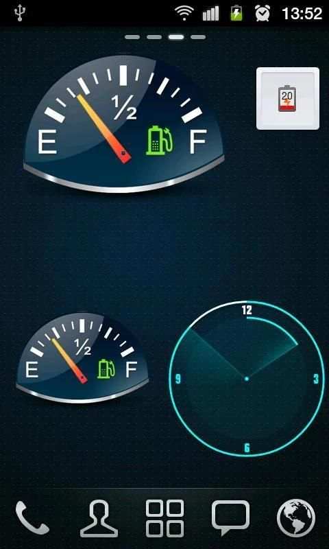 Gauge Battery Widget 2 تصوير الشاشة