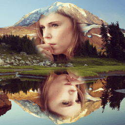 Mountain Photo Collage Frames أيقونة