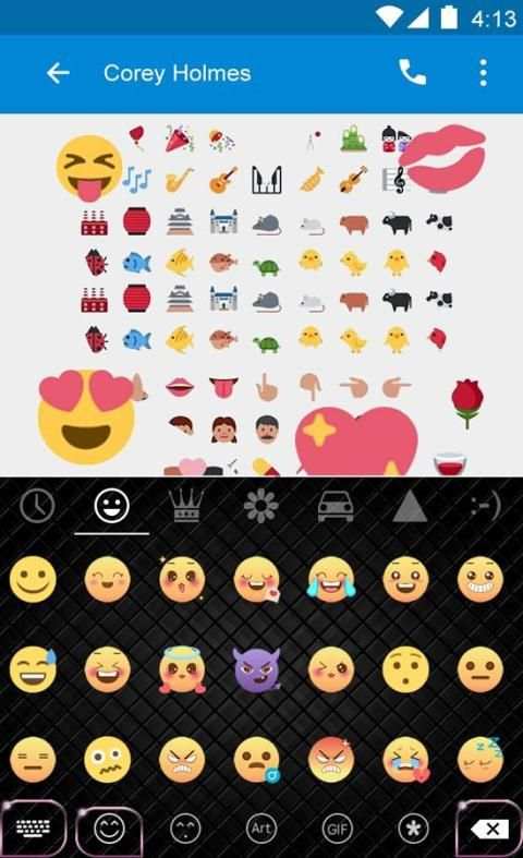 Pink Bow Knot Gifs Keyboard скриншот 1