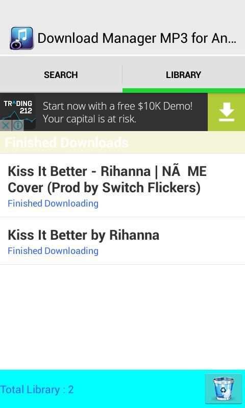 Download Manager MP3 Android screenshot 2