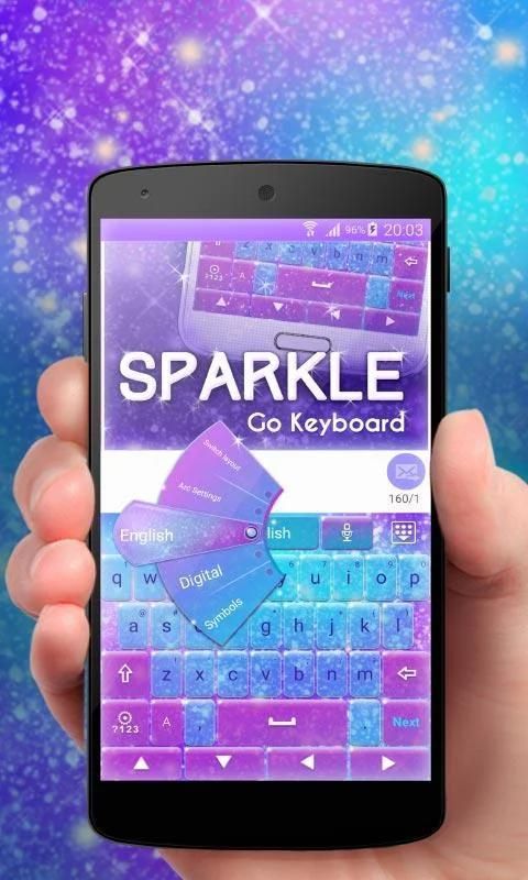 Sparkle GO Keyboard Theme скриншот 5