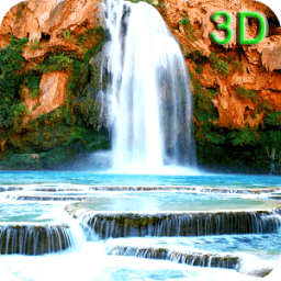 Красочный 3D водопад иконка