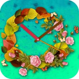 Flower Clock Live Wallpaper