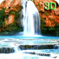 Colourful waterfall 3D