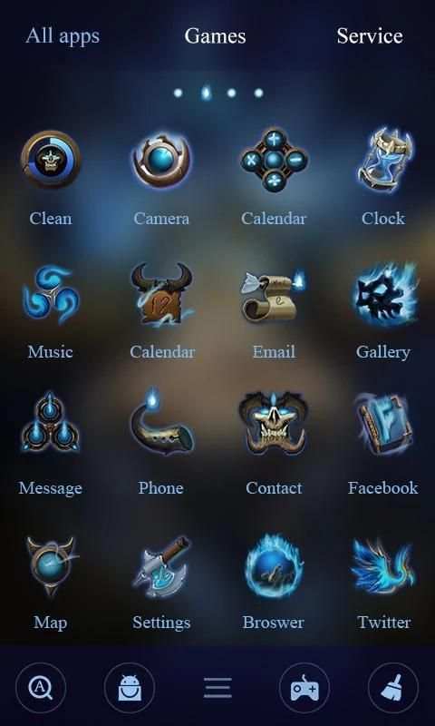 Blaze GO Launcher Theme 3 تصوير الشاشة