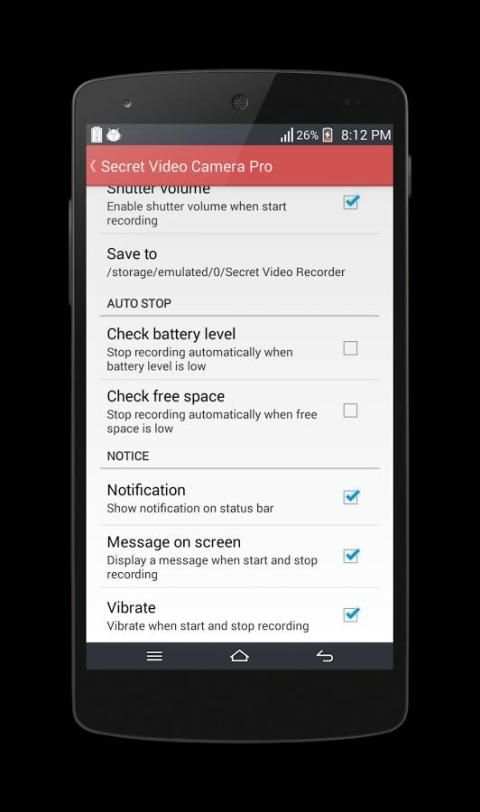 Spy Camera Free screenshot 1