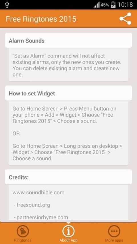Free Ringtones 2015 1 تصوير الشاشة