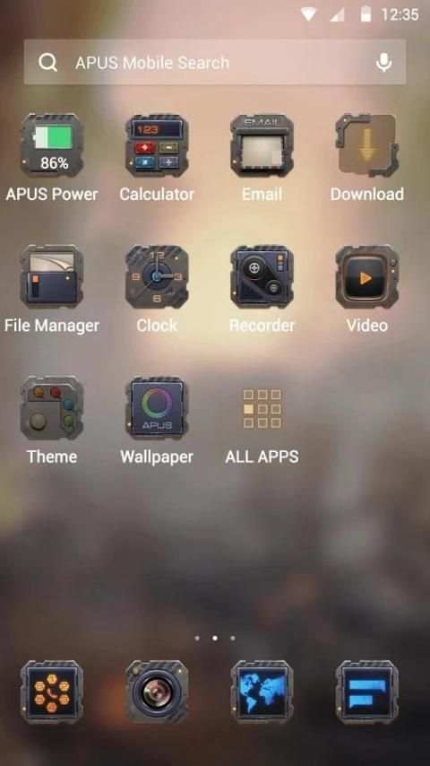 War-APUS Launcher theme screenshot 2