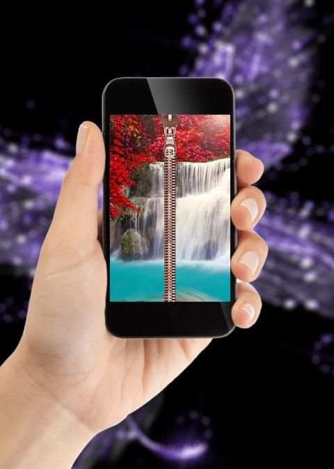 Beautiful Zipper Lock Screen screenshot 3