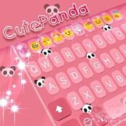 ikon Keyboard Panda Pink