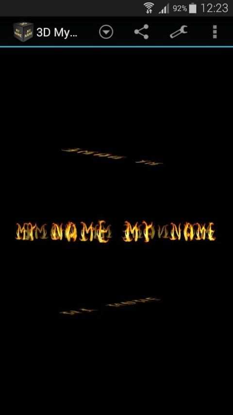 3D My Name Live Wallpaper скриншот 4