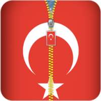 Turkey Flag Zipper Lockscreen on 9Apps