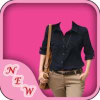 Ladies Shirt Photo Suit on 9Apps