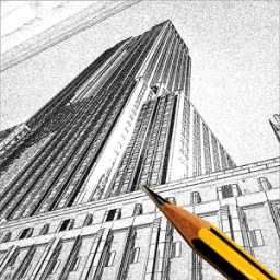 Pencil Sketch Art أيقونة