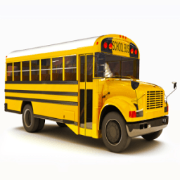 School bus games free иконка