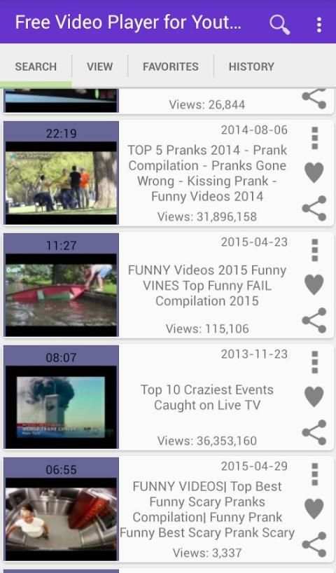 Free Videos Player for Youtube screenshot 1