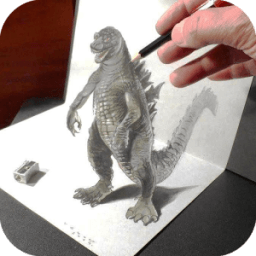 Draw Monster King Godzilla أيقونة