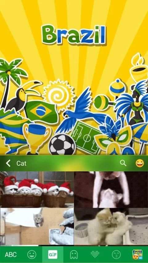 Brazil Emoji Kika Keyboard screenshot 5