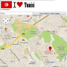 Tunis map