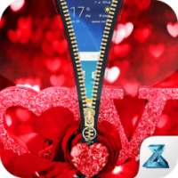 Heart Zipper Screen Lock