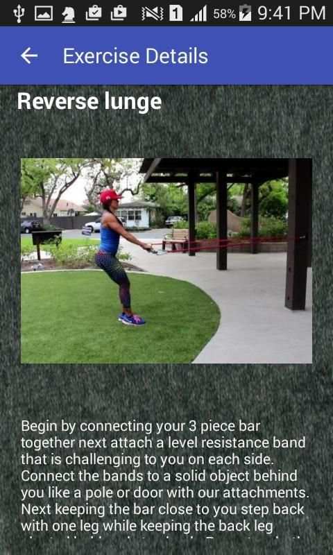 Resistance bands exercises screenshot 1