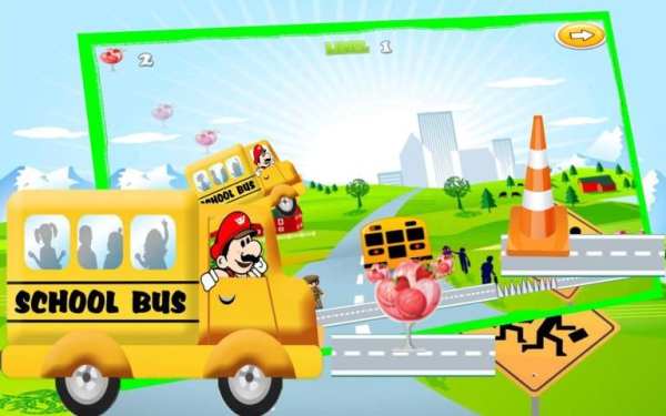 Mario and School Bus screenshot 4