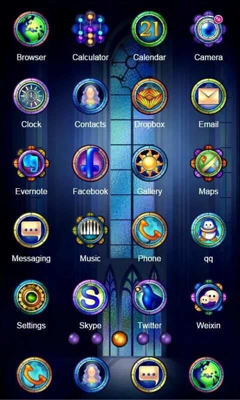 Stained Glass ZERO Launcher screenshot 2