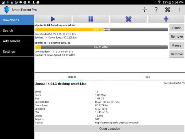 SmartTorrent Torrent Client screenshot 2