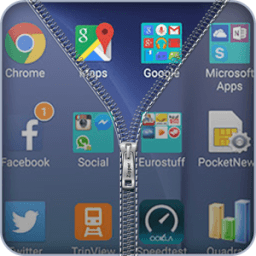 Transparent Zipper Lock icon