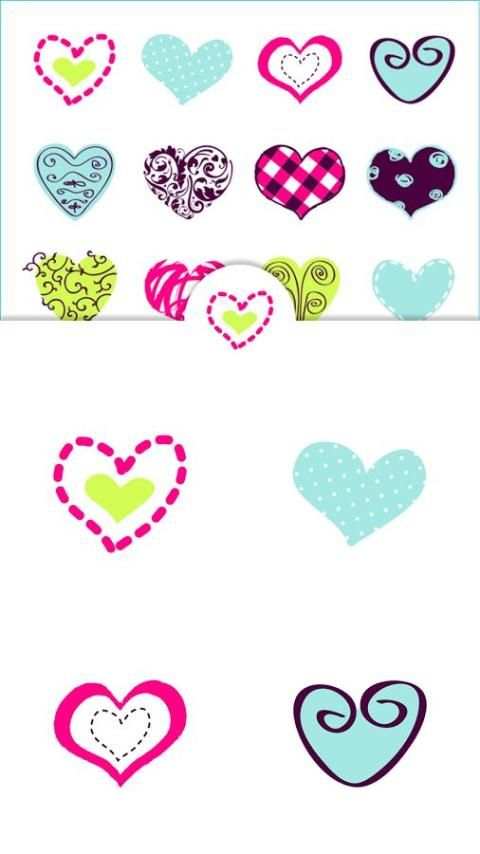 Sweet Cute Love Heart Stickers 4 تصوير الشاشة